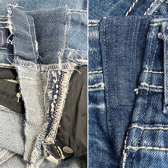 Miss Me Y2K Jeans Bling Rhinestone Angel Wing Bootcut Medium Wash JP5086 Size 29 - Picture 8 of 16